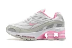 supreme shox femme rose blanche